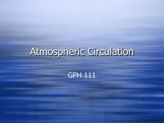 atmospheric circulation