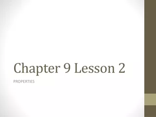 chapter 9 lesson 2